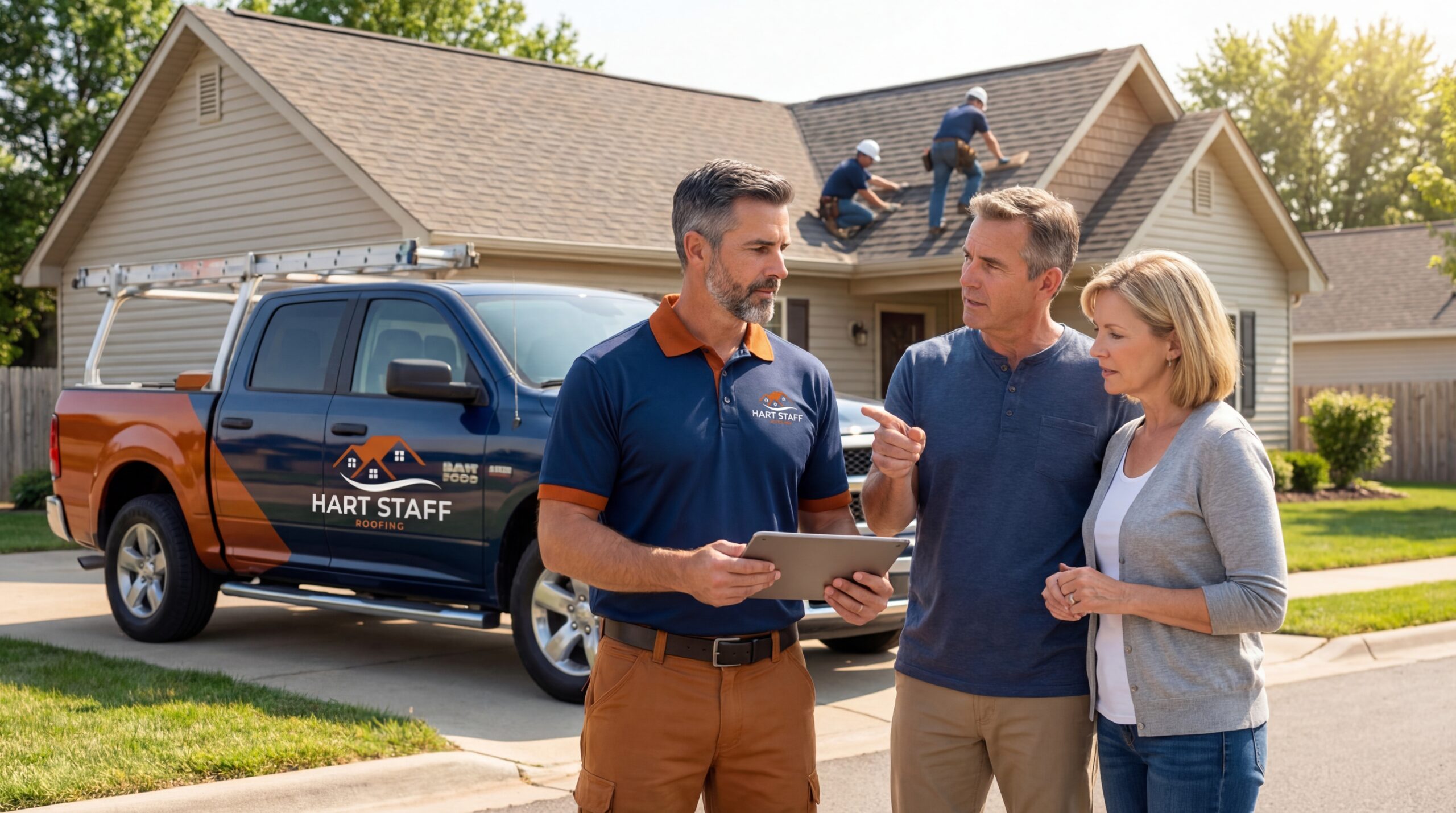 Hart Staff Roofing Team at Work